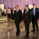 President of Russia's Parliament Vyacheslav Volodin (2nd from L) arrives to pay tribute to Cuba's late President Fidel Castro at the Jose Marti Memorial in Revolution Square in Havana, Cuba